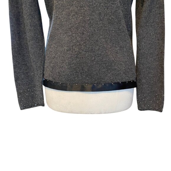 Vintage April Cornell Wool Beaded Floral Cardigan Feminine Dark Fairy Grunge-S - Picture 11 of 15